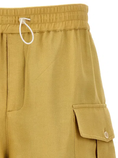 Shop Wales Bonner 'roam Cargo' Bermuda Shorts In Beige