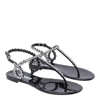 Shop Aquazzura Sandals In Black