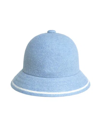 Shop Kangol Hat In Light Blue/white