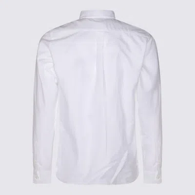 Shop Maison Kitsuné White Cotton Shirt
