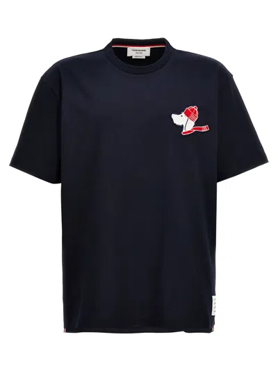 Shop Thom Browne Hector With A Hat T-shirt In Blue