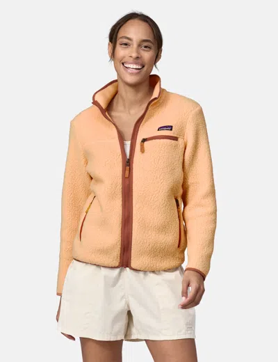 Shop Patagonia Women's Retro Pile Jacket In Orange
