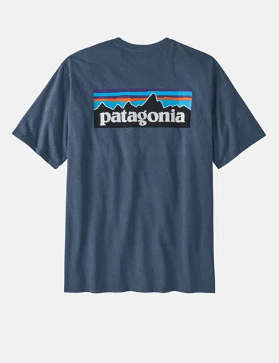 Shop Patagonia P-6 Logo Responsibili-tee T-shirt In Blue