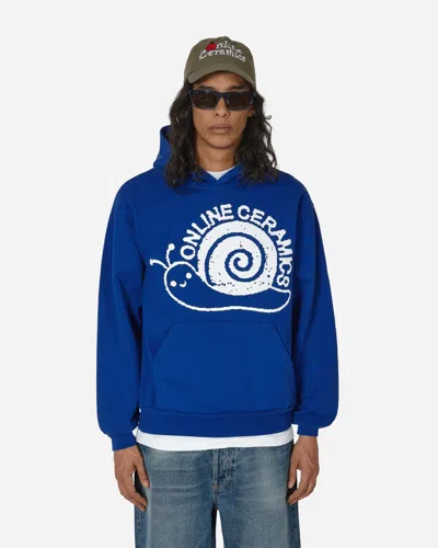 Online Ceramics Snail Logo Hoodie In Blue