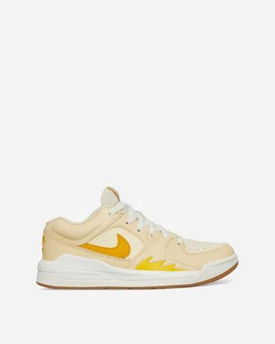 Shop Nike Wmns Jordan Stadium 90 Sneakers Pale Vanilla / Yellow Ochre In Multicolor