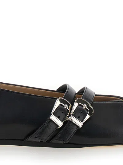 Shop Le Monde Beryl Claudia Slipper Leather In Black