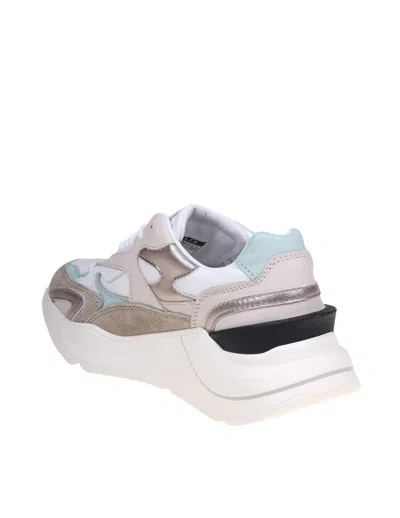 Date D.a.t.e. Sneakers Multicolour In Cream
