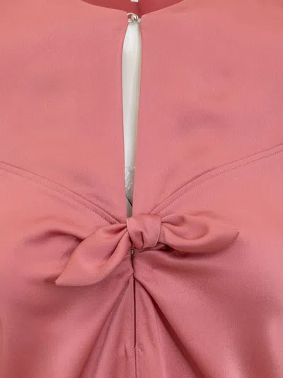 Shop Del Core Blouse With Bow In Pink