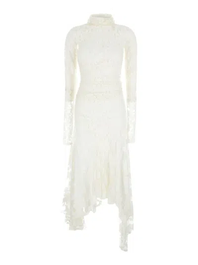 Shop Philosophy Di Lorenzo Serafini Devrè Jersey Dress Loo27 In White