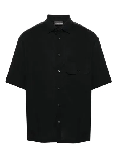 Shop Emporio Armani Shirts Black