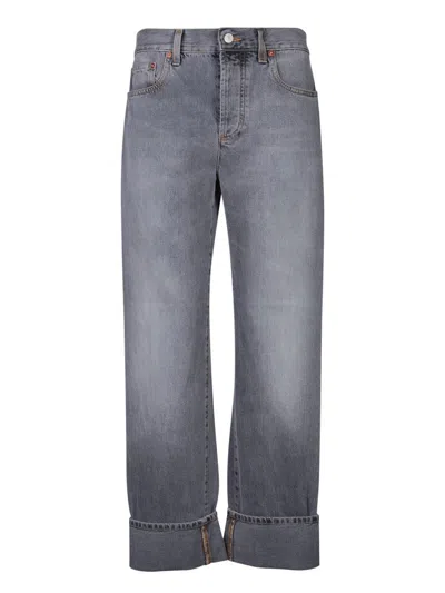 Shop Gucci Jeans In Grey