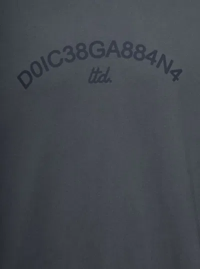 Shop Dolce & Gabbana Grey Hoodie In Cotton Man