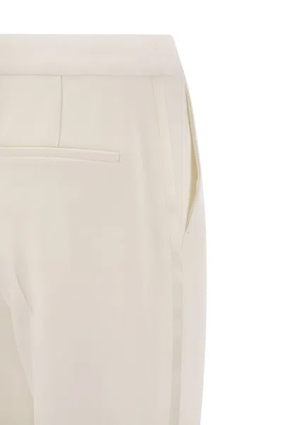 Shop Max Mara Idoneo - Cady Slim Dinner Jacket Trousers In White