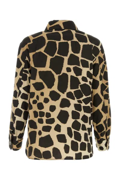 Shop Mm Studio Jackets And Vests In Animal Print