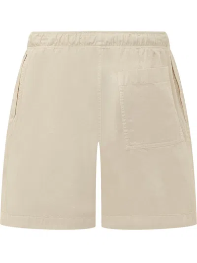 Shop Palm Angels Classic Shorts With Logo In Beige