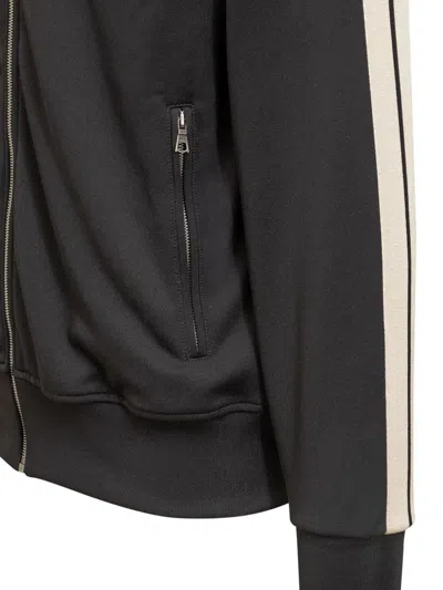 Shop Palm Angels Logo Track Sweatshirt In Black