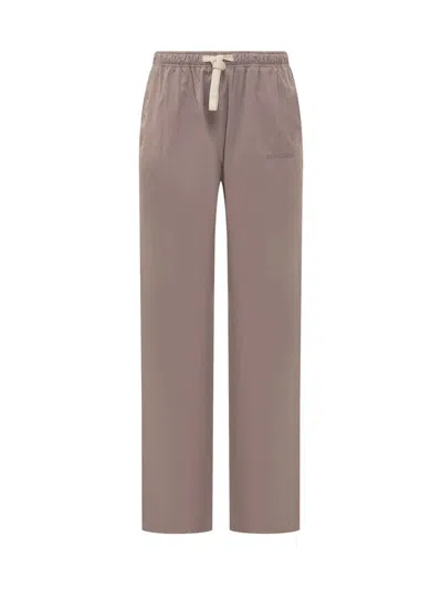 Shop Palm Angels Travel Trousers With Logo In Pink