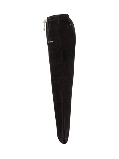 Shop Palm Angels Travel Trousers With Logo In Black
