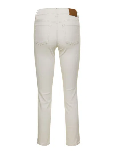 Shop Liu •jo White Skinny Jeans In Denim Woman