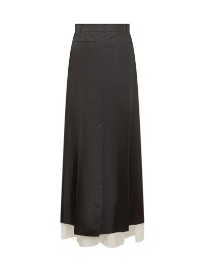 Shop Peter Do Tailored Maxi Skirt In Black