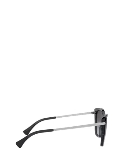 Shop Ralph Lauren Sunglasses In Black Glitter