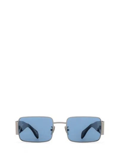 Shop Retrosuperfuture Sunglasses In Metallic Blue
