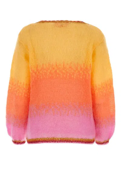 Shop Rose Carmine Knitwear In Multicoloured