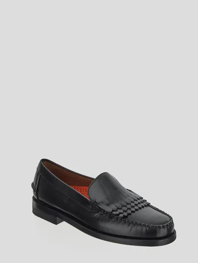 Shop Sebago Flat Shoes In Black
