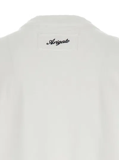 Shop Axel Arigato White Crew Neck T-shirt In Cotton Man