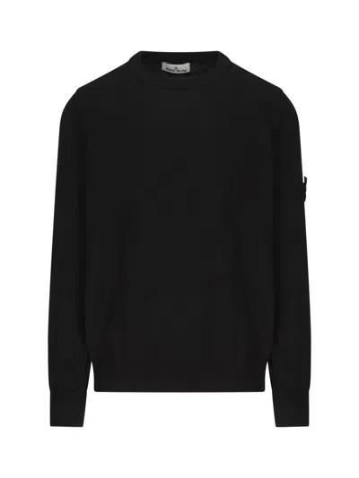 Shop Stone Island Jerseys In Black