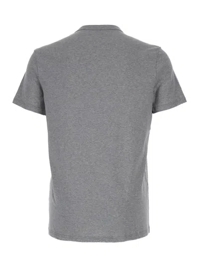 Shop Tom Ford Grey Crew Neck T-shirt In Cotton Stretch Man