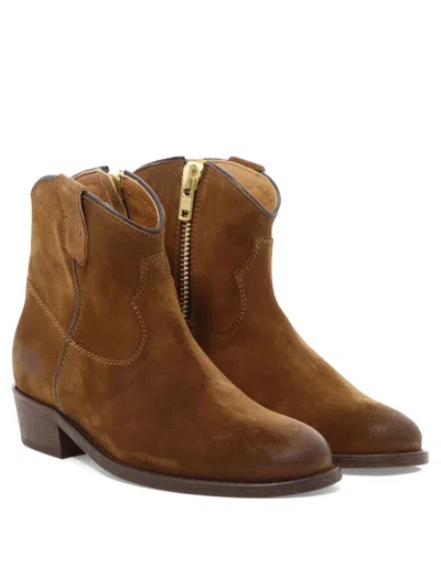 Shop Via Roma 15 "martora" Ankle Boots In Brown