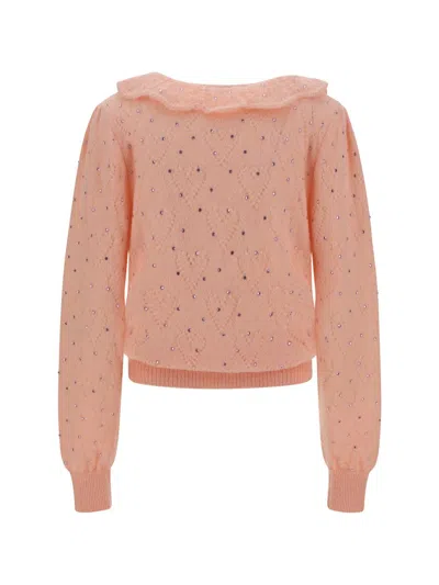Shop Alessandra Rich Knitwear In Light Pink