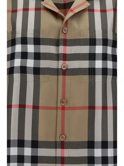 Shop Burberry Shirts In Archive Beige Ip Chk