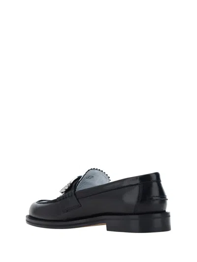 Shop Dsquared2 Loafers In Nero