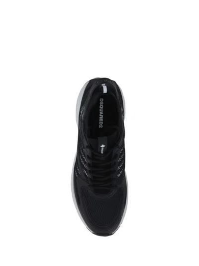 Shop Dsquared2 Sneakers In Nero+bianco