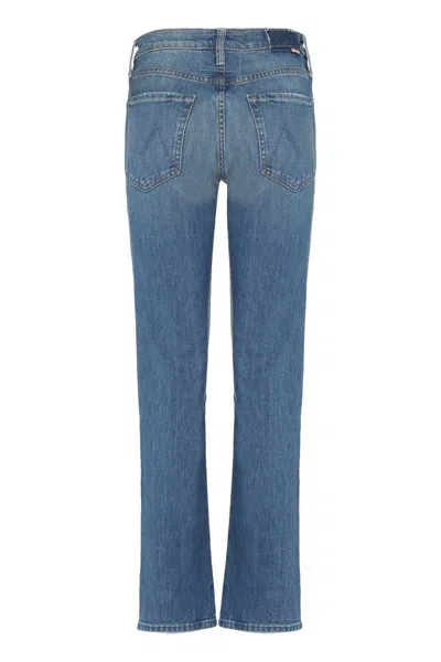 Shop Mother The Smarty Straight Leg Jeans In Denim