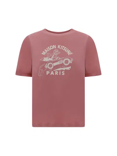 Shop Maison Kitsuné T-shirts In Rosebud