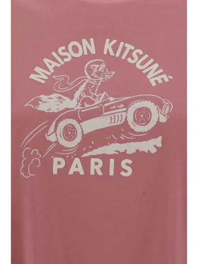 Shop Maison Kitsuné T-shirts In Rosebud