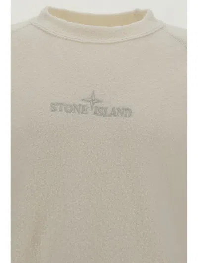Shop Stone Island Knitwear In Bianco