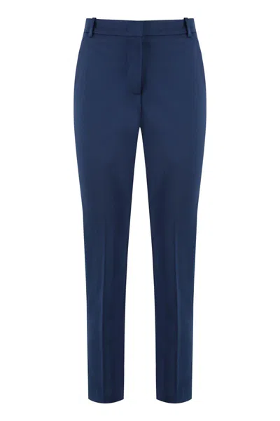 Shop Pinko Bello Slim Fit Trousers In Blue