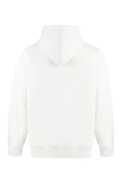 Shop Y-3 Adidas Logo Print Hoodie In White