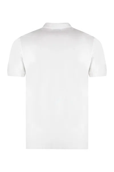 Shop Woolrich Cotton-piqué Polo Shirt In White
