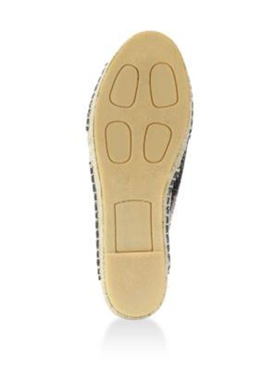 Shop Vince Castel Snake-embossed Leather Crisscross Espadrille Slide Sandals In Natural