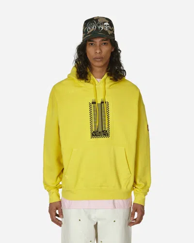 Shop Cav Empt Overdye Reprocess Heavy Hooded Sweatshirt In Yellow