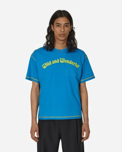 Shop Stockholm Surfboard Club Printed Pocket T-shirt In Blue