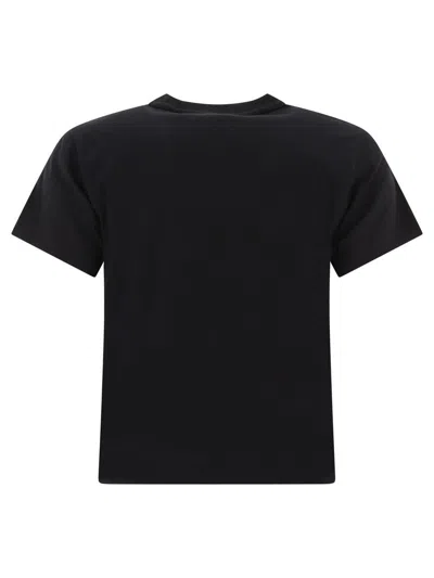 Shop Alexander Wang "puff Logo" T-shirt In Black