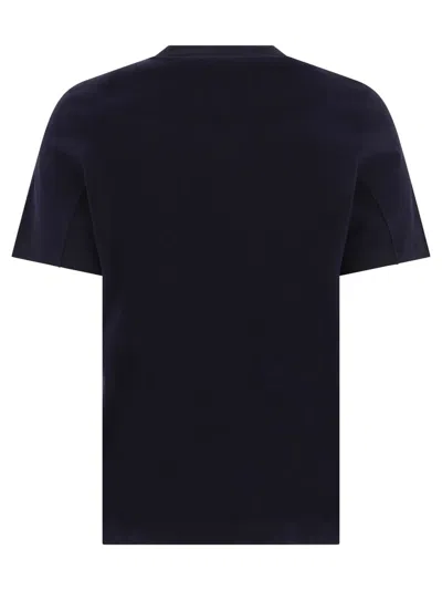 Shop Brunello Cucinelli Printed T-shirt In Blue