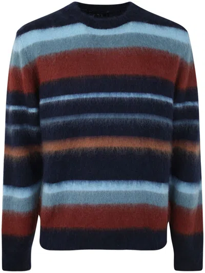 Shop Etro Crew Neck Sweater Clothing In Blue