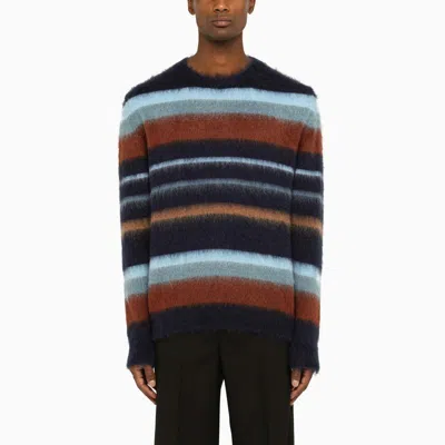 Shop Etro Crew Neck Sweater Clothing In Blue